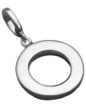 Karma and Luck Plated Pendant Charm - Metallic