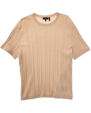 Theory Damian Crewneck Jumper - Natural
