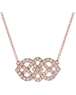 Le Vian 14k Rose Gold 0.55 Ct. Tw. Diamond Necklace - Pink