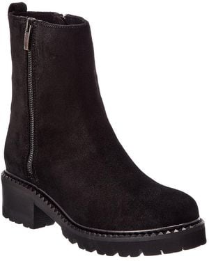 La Canadienne Crew Suede Bootie - Black
