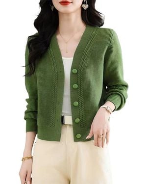 Tedora Cardigan - Green