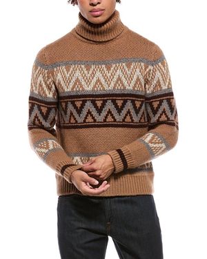 Isaia Cashmere Turtleneck Jumper - Brown