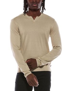 John Varvatos Fiorello Henley Shirt - Natural