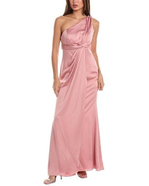 The Dessy Group Dessy Collection One-Shoulder Gown - Pink