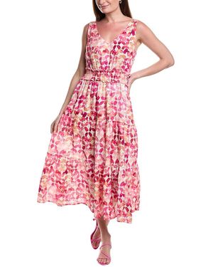 tyler boe Bella Linen Maxi Dress - Red