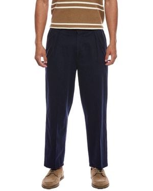 Rowing Blazers Pleated Relaxed Trouser - Blue