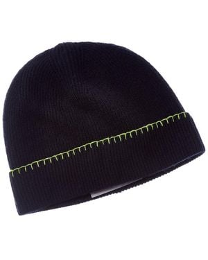 Brodie Cashmere Whipstitch Cashmere Beanie - Blue