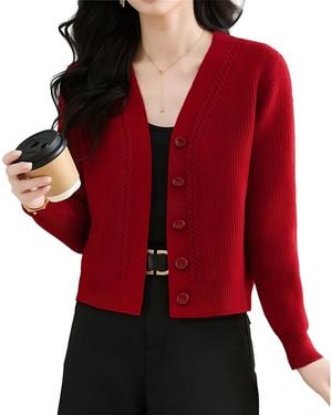 Tedora Cardigan - Red