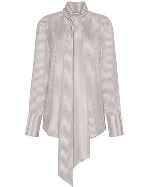 Adam Lippes Lee Silk Blouse - White