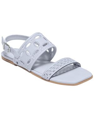 Bernardo Orla Leather Flat Sandal - White