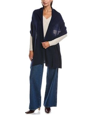 Phenix Featherweight Solid Cashmere Scarf - Blue