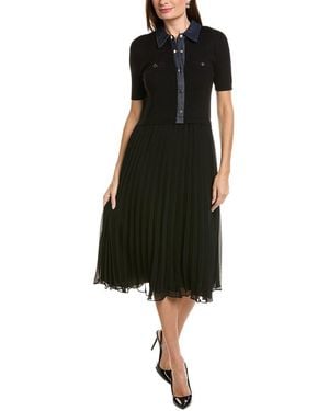 Ellen Tracy Twofer Dress - Black