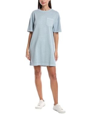 Grey State T-Shirt Dress - Blue