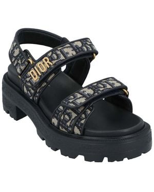 Dior Canvas Act Platform Sandal (Authentic Pre-Loved) - Black
