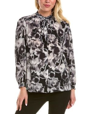 Kobi Halperin Mabel Silk Blouse - Gray