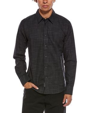 Rag & Bone Tomlin Crosshatch Shirt - Black