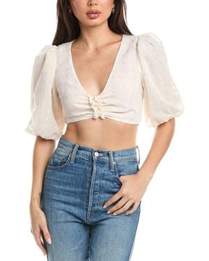 AFRM Emily Ruffle Top - Blue