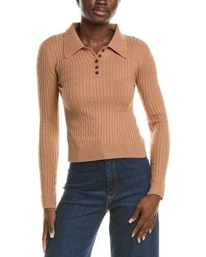 CELESTINE SEI Polo Sweater - Blue