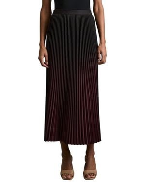 Reiss Marlie Pleated Maxi Skirt - Black
