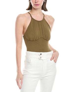 Jonathan Simkhai Elara Clean Stretch Jersey Bodysuit - Green