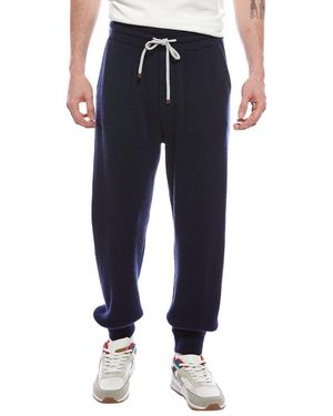 Brunello Cucinelli Cashmere Pant - Blue