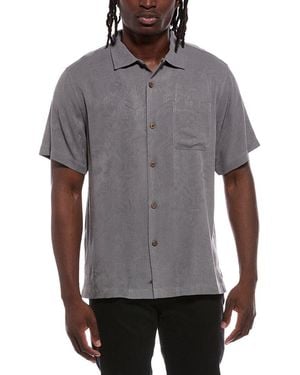 Tommy Bahama Tropic Isles Silk Camp Shirt - Grey