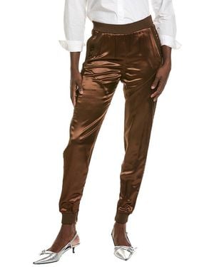 Tom Ford Silk-Lined Pant - Brown