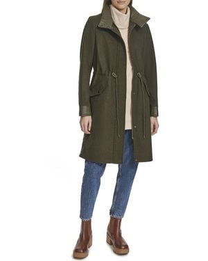 Andrew Marc Chesme Wool-blend Parka - Green
