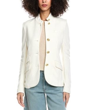 Rag & Bone Slade Textured Knit Blazer - White