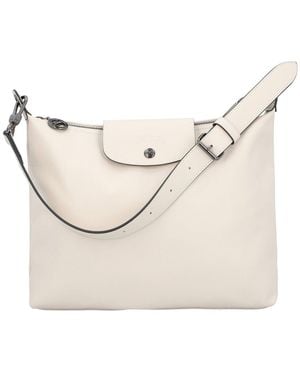 Longchamp Le Pliage Xtra Medium Leather Hobo Bag - Natural