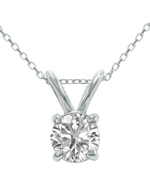 Lab Grown Diamonds 14K 1.00 Ct. Tw. Lab Grown Diamond Necklace - White