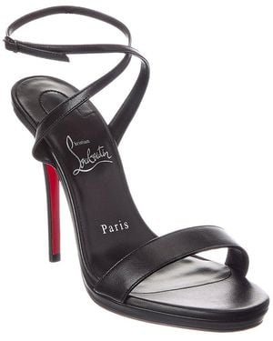 Christian Louboutin Miss Z 120 Leather Sandal - Metallic