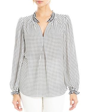 Max Studio Long Smock Blouse - White