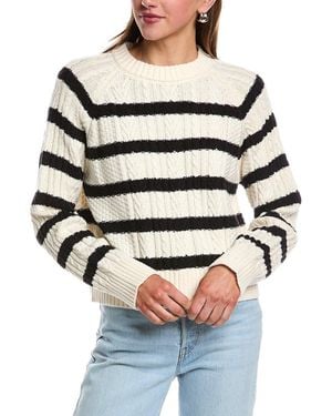 REVERIEE Cable Sweater - Grey