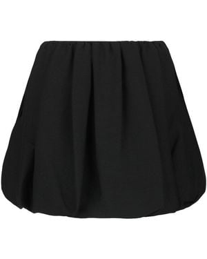Valentino Crepe Mini Skirt - Black