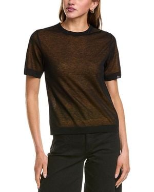 Proenza Schouler Powell Sheet Knit Top - Black