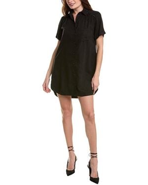 Bella Dahl Ladder Trim Shirt Dress - Black