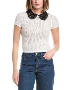 Alice + Olivia Ciara Knit Top - Blue