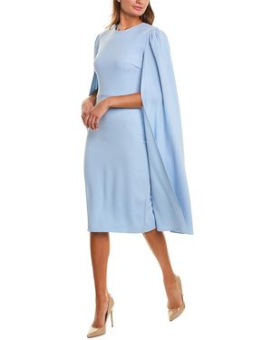 Issue New York Cape Sleeve Sheath Dress - Blue