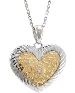 Gemstones Diamond & Topaz Necklace - Metallic