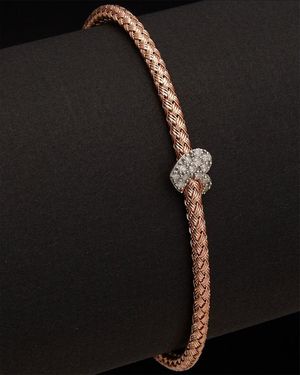 Meshmerise 18K Over 0.20 Ct. Tw. Diamond Bangle Bracelet - Black