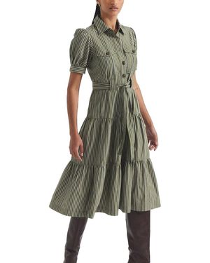10 Crosby Derek Lam Buffy Midi Dress - Green