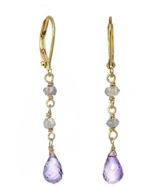 Rachel Reinhardt Jewelry 14k Over Silver Gemstone Earrings - White