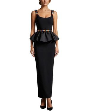 Amanda Royal Maxi Dress - Black