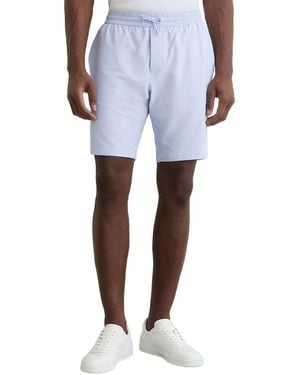 Reiss Ajay Drawstring Seersucker Short - White