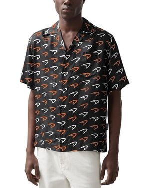 Reiss Vision Speedmark Print Shirt - Black
