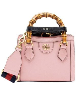 Gucci Cuir Diana Mini Tote (authentic Pre-loved) - Pink