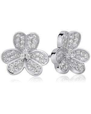 Suzy Levian CZ Jewelry Suzy Levian Silver Cz Earrings - Grey