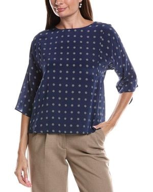 Max Mara Adone Silk Shirt - Blue