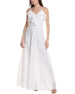 Silvian Heach Motes Maxi Dress - White